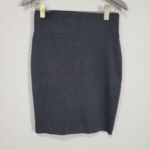 Charlotte Russe Body Con Mini Skirt Womens Small  6 Gray High Waist Pencil